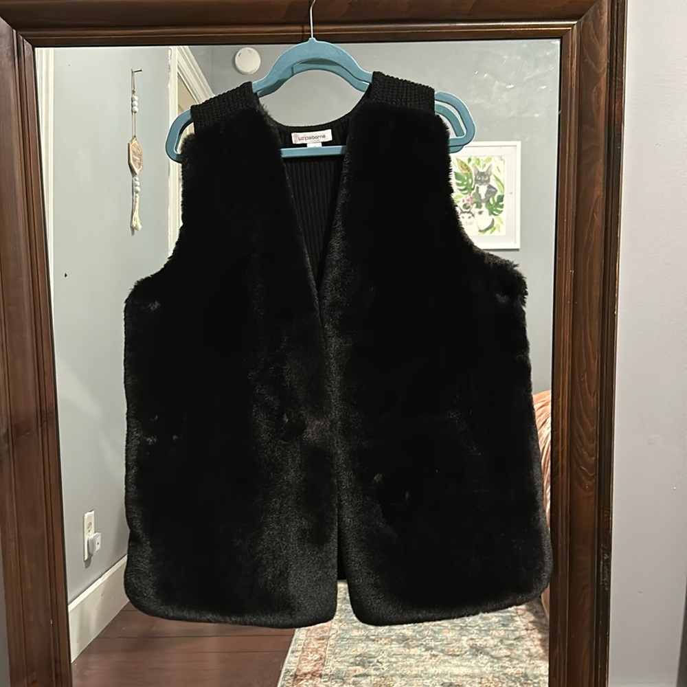 Faux Fur plus size vest